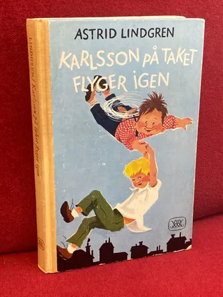 Karlsson på talet flyger igen av Astrid Lindgren - omslag