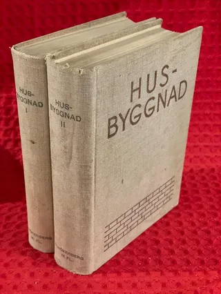 Husbyggnad 1-2 / I-II av Otat Hökerberg m.fl - omslag