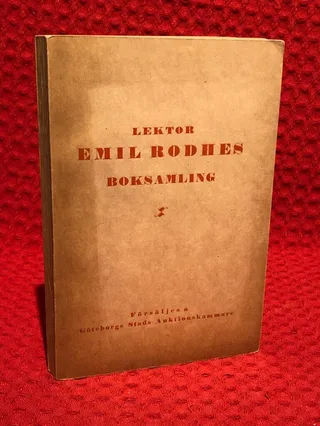 Lektor Emil Rodhes boksamling - omslag