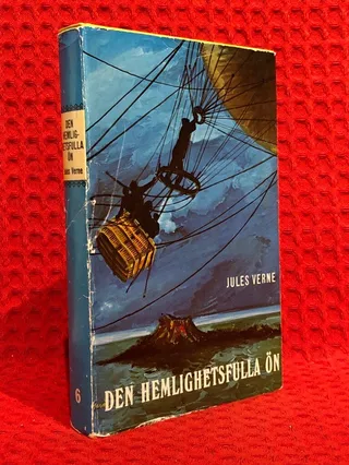 Den hemlighetsfulla ön av Jules Verne - omslag