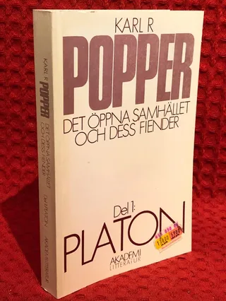 Det öppna samhället och dess fiender av Karl Popper - omslag