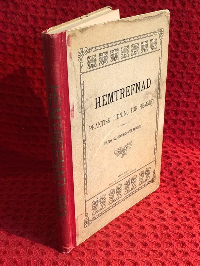 Hemtrefnad: Praktisk tidning för hemmet av Fredrika Bremer-förbundet - omslag