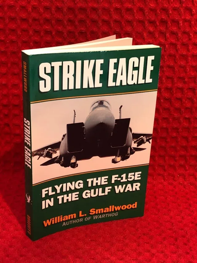 Strike Eagle Flying the F-15E in the gulf war av William L Smallwood - omslag
