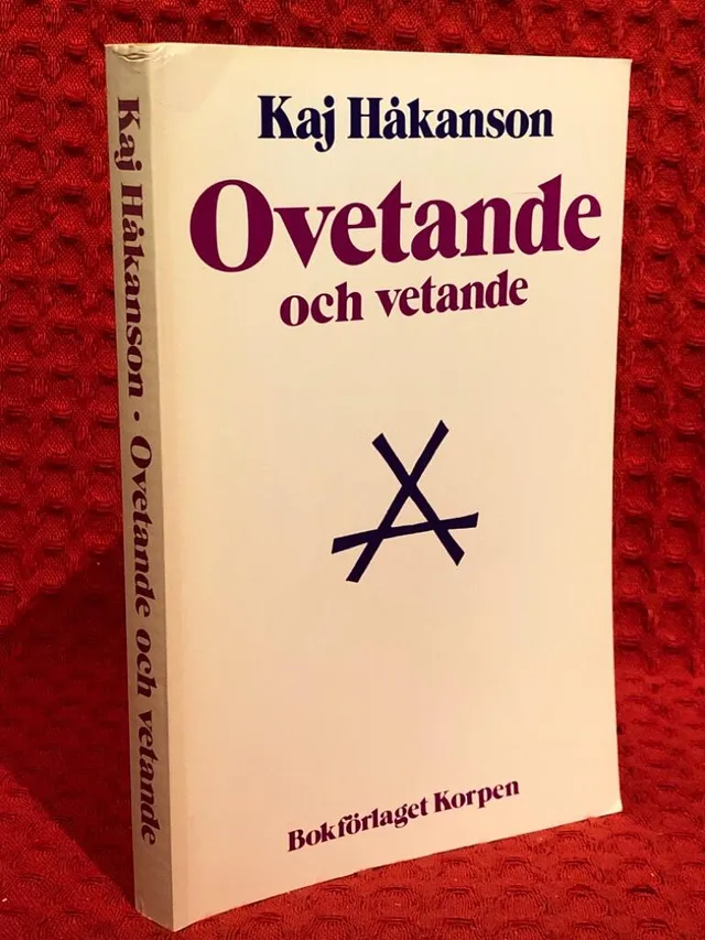 Ovetande och vetande av Kaj Håkansson - omslag