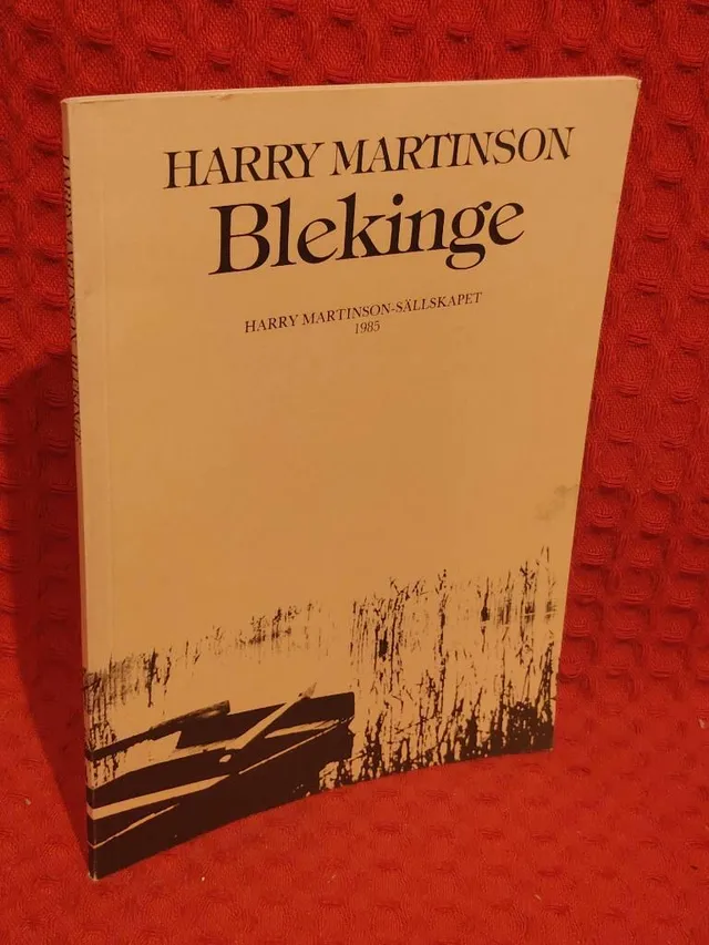 Blekinge av Harry Martinson - omslag