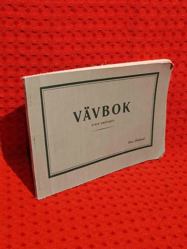 Vävbok av Eva Ödlund - omslag