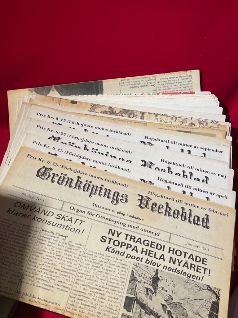 Samling Grönköpings Veckoblad - omslag
