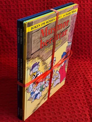 Bokpaket: 3 st Boken om mössen av Freddy Milton - omslag