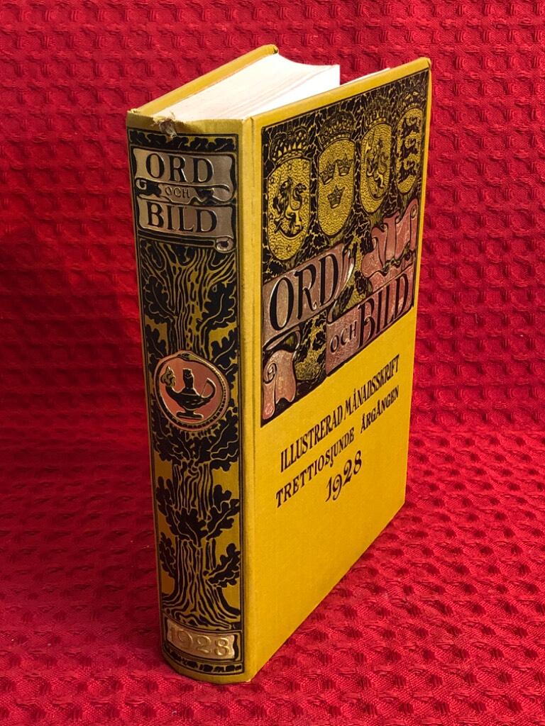 Ord och bild: Illustrerad månadsskrift 1928 av Karl m.fl Wåhlin - omslag