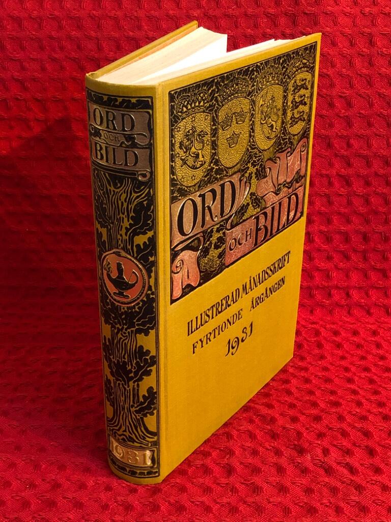 Ord och bild: Illustrerad månadsskrift 1931 av Karl Wåhlin - omslag