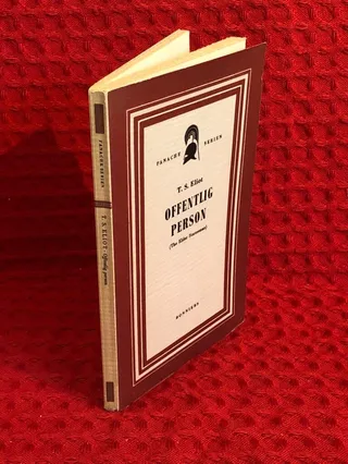 Offentlig person (The Elder Statesman) av T. S. Eliot - omslag
