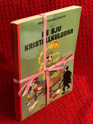 Bokpaket: 3 st om Tintins äventyr av Hergé - omslag