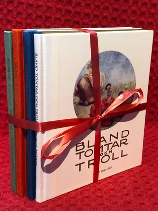 Bokpaket: 4st Bland tomtar och troll av John Bauer - omslag