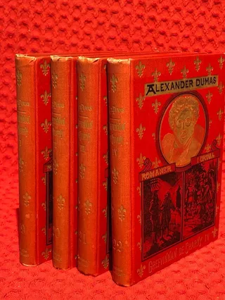 Grevinnan de Charny - del 1-4 av Alexander Dumas - omslag