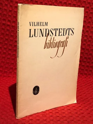 Vilhelm Lundstedts Bibliografi - omslag