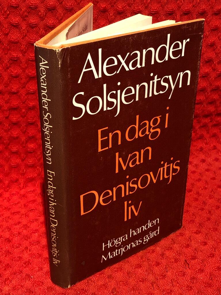 En dag i Ivan Denisovitjs liv, Högra handen och Matrjonas gård av Alexander Solsjenitsyn - omslag