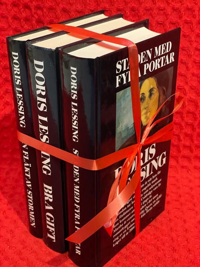 Bokpaket: 3 romaner av en Nobelpristagare av Doris Lessing - omslag