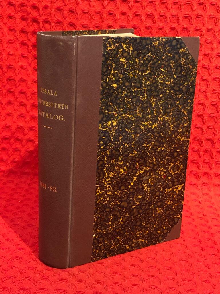 Uppsala universitets katalog 18881-1883 - omslag