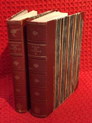 Boken om kvinnan del I-II av Dr. Gunnar Dahlberg - Dr. S. A. Gammeltoft - omslag
