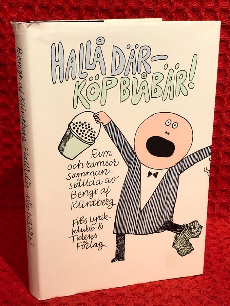 Hallå där - köp blåbär! : rim och ramsor av Bengt Malmström - omslag