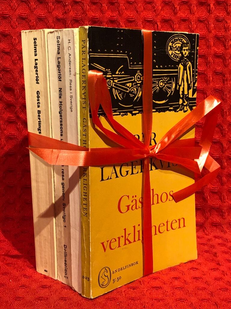 Bokpaket: 4 st klassiker av HC Andersen Selma Lagerlöf - omslag