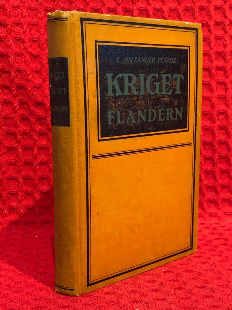 Kriget i Flandern av E Alexander Powell - omslag