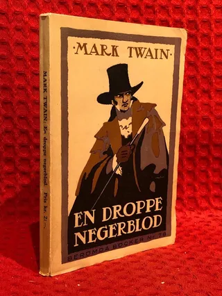 En droppe negerblod av Mark twain - omslag