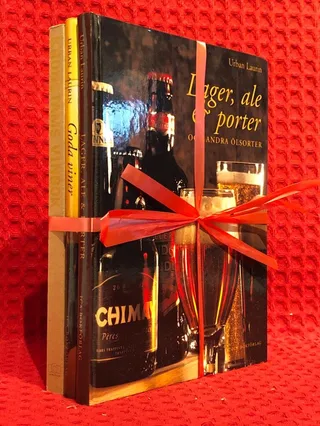 Bokpaket: 3st böcker om vin och ölsorter av Urban Laurin - omslag