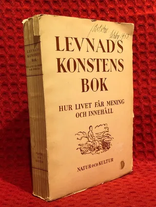 Levnadskonstens bok - hur livet får mening och innehåll av Gustaf Lundgren - omslag