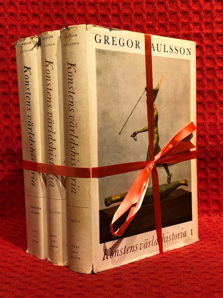 Bokpaket: 3st Konstens Världshistoria av Gregor Paulsson - omslag