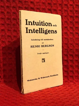 Intuition och intelligens av Henri Bergson - omslag