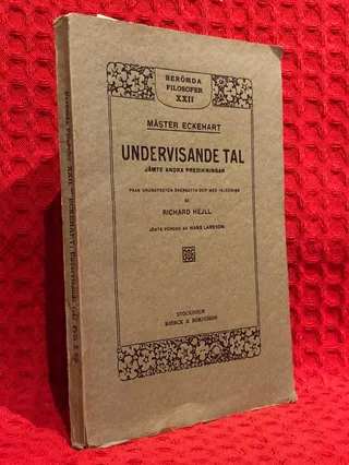 Undervisande tal av Mäster Eckehart - omslag