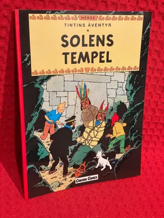 Solens tempel av Hergé - omslag