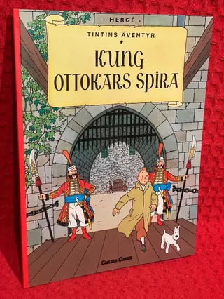 Kung Ottokars spira av Hergé - omslag