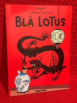 Blå Lotus av Hergé - omslag