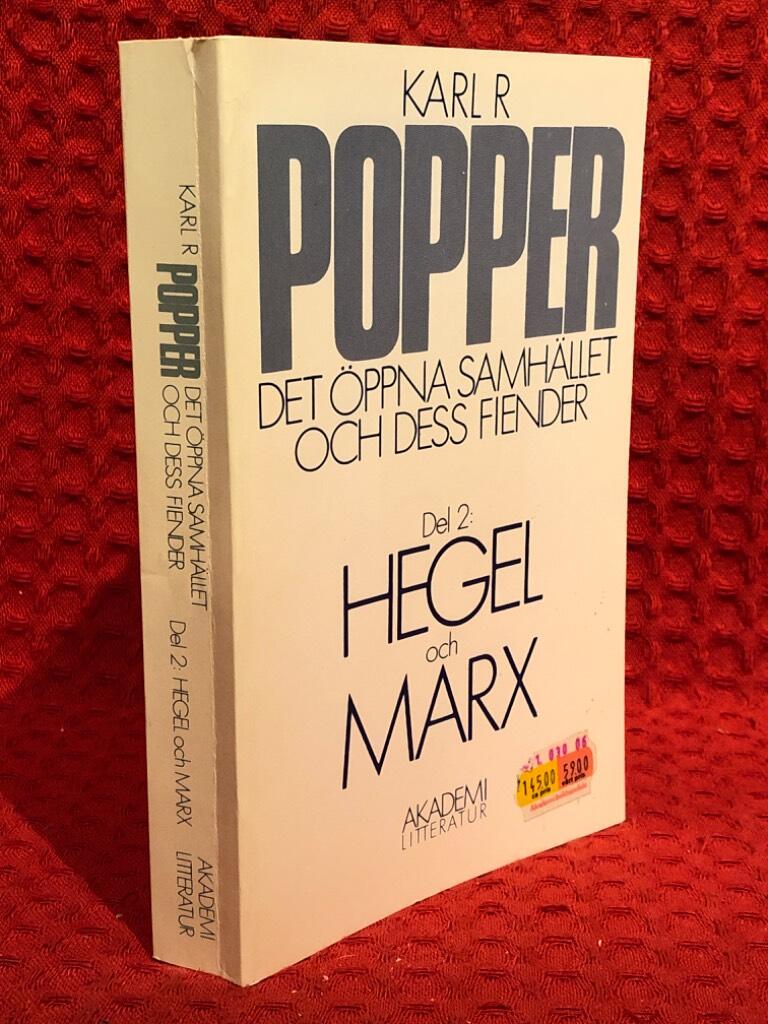 Det öppna samhället och dess fiender av Karl Popper - omslag