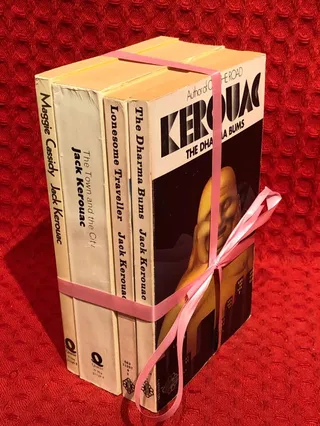 Bokpaket: 4 Kerouacs in english av Jack Kerouac - omslag