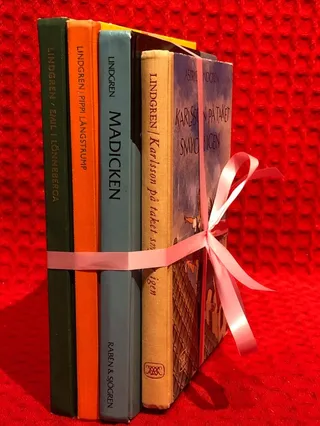 Bokpaket: 3st Astrid Lindgren-böcker av Astrid Lindgren - omslag