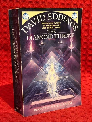 The diamond throne av David Eddings - omslag