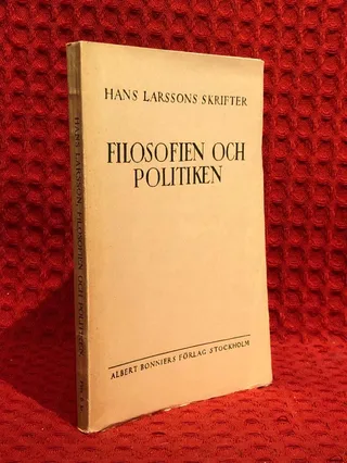 Filosofien och politiken av Hans Larsson - omslag