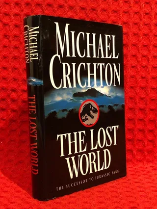 The lost world av Micheal Crichton - omslag