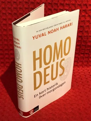 Homo Deus: en kort historik över morgondagen av Yuval Noah Harari - omslag