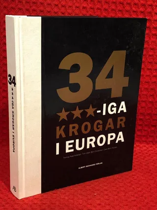 34 trestjärniga krogar i Europa av Thomas Rode Andersen - omslag