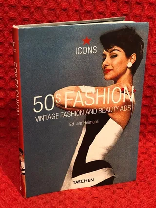 50s fashion : vintage fashion and beauty ads av Jim Heimann - omslag