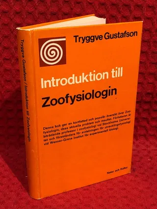 Introduktion till zoofysiologin av Tryggve Gustafson - omslag