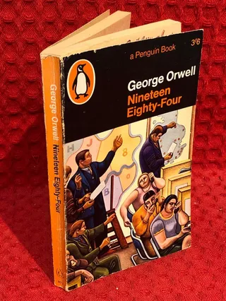 Nineteen eighty-four av George Orwell - omslag