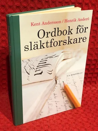 Ordbok för släktforskare av Kent Andersson - omslag