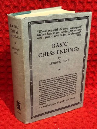 Basic chess endings av Reuben Fine - omslag