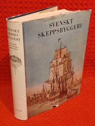 Svenskt skeppsbyggeri av Gustav Halldin - omslag