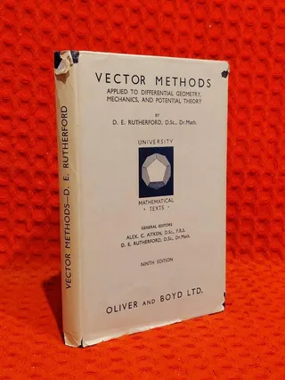 Vector Methods av D Sc Dr Math D E Rutherford - omslag